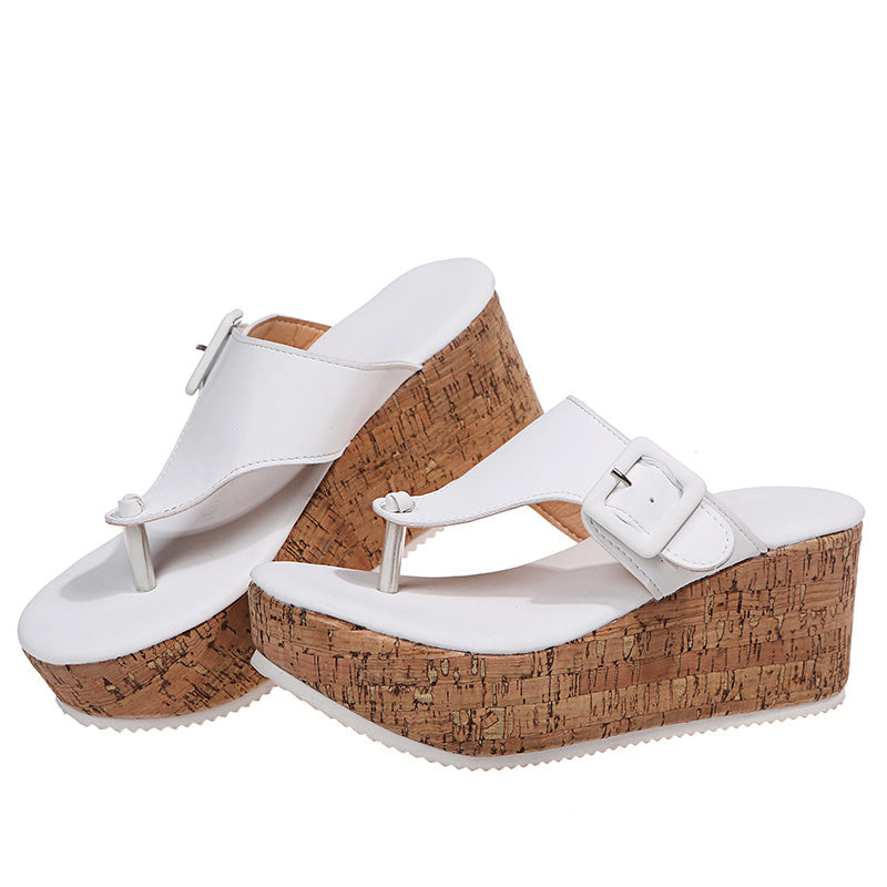Women's Fashion Trend Wedge Buckle Sandals