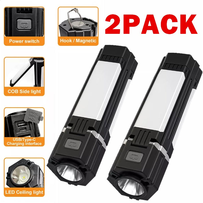 Portable LED Camping Lamp Torch Rechargeable Lantern Night Tent Light