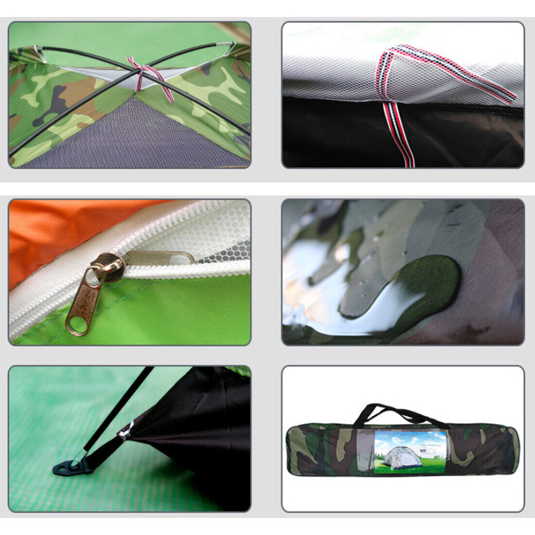 Up Hiking Tent 1-2 Man Person Family Camping Outdoor Festival Shelter UK