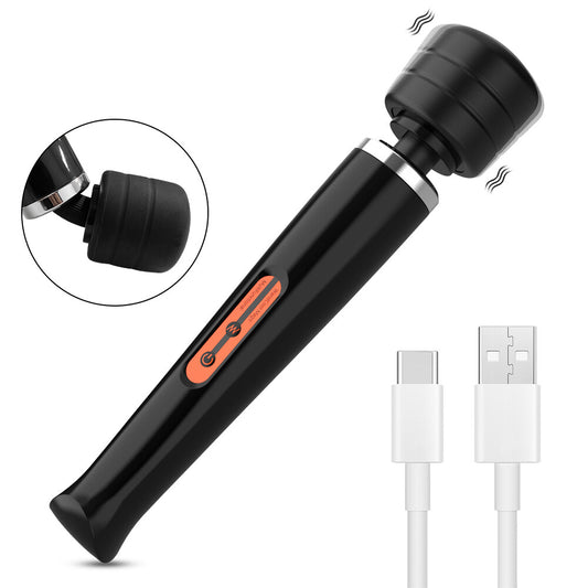 Magic Massager Wand Vibration 10 Speeds Vibrating Massage Full Body Magic Therapy Motor USB Rechargeable