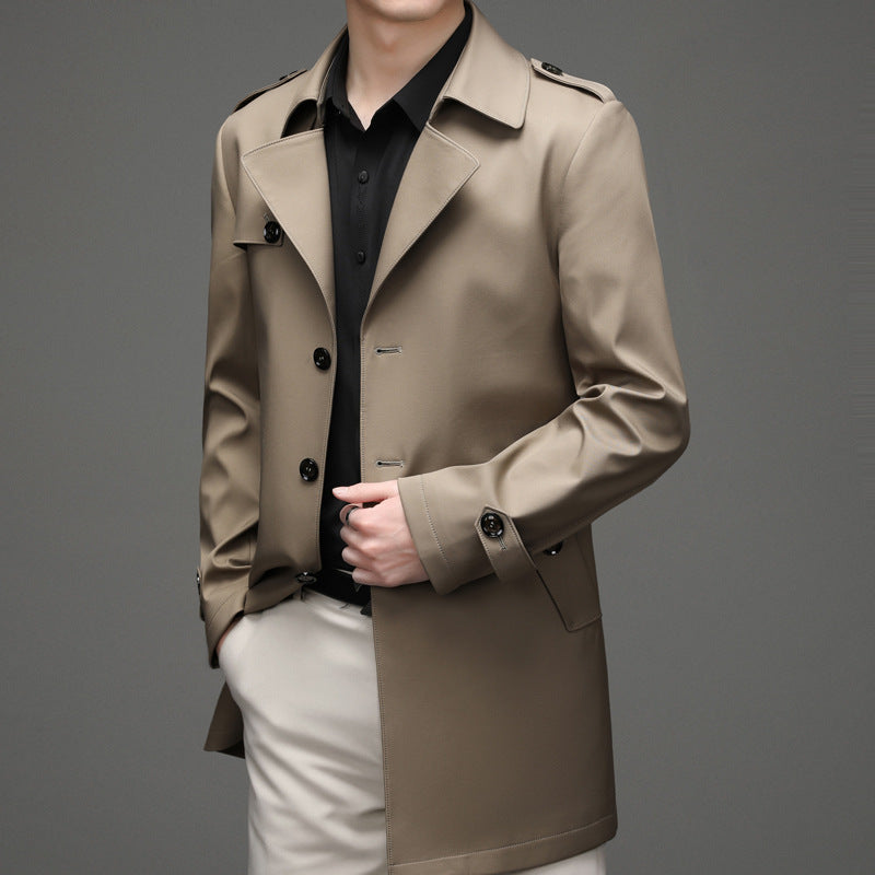 Casual Single-breasted High-end Plus Size Men's Jacket