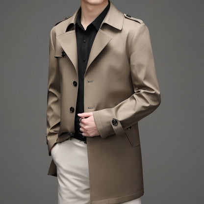 Casual Single-breasted High-end Plus Size Men's Jacket