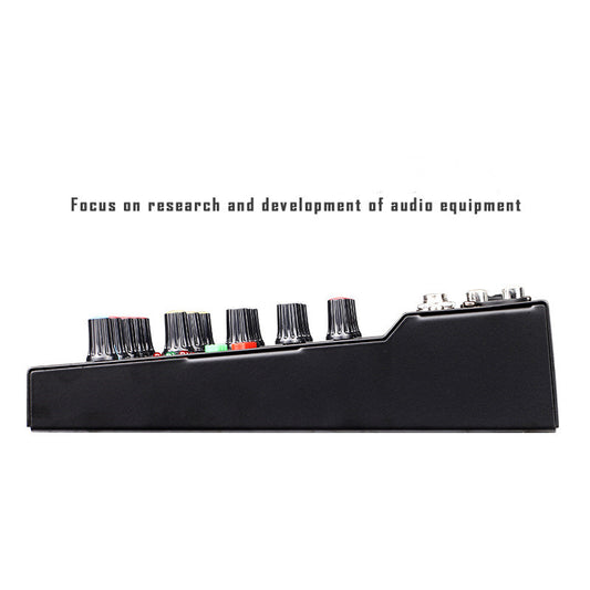 Mini 6-way Professional Bluetooth Mixer Sound Card Mixer