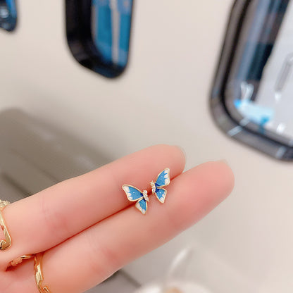 Butterfly Earrings Female Earrings New Style Small And Exquisite Earrings