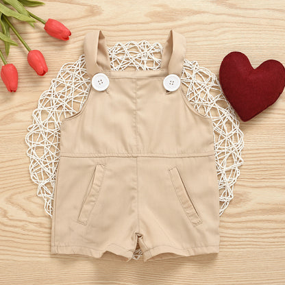 Solid-color panties with straps