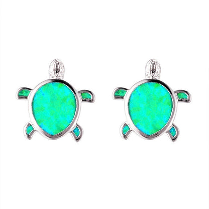 New inlaid aussie earrings love opal woman earrings turtle earrings