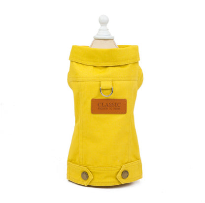 Dog cat Autumn Traction Denim Jacket