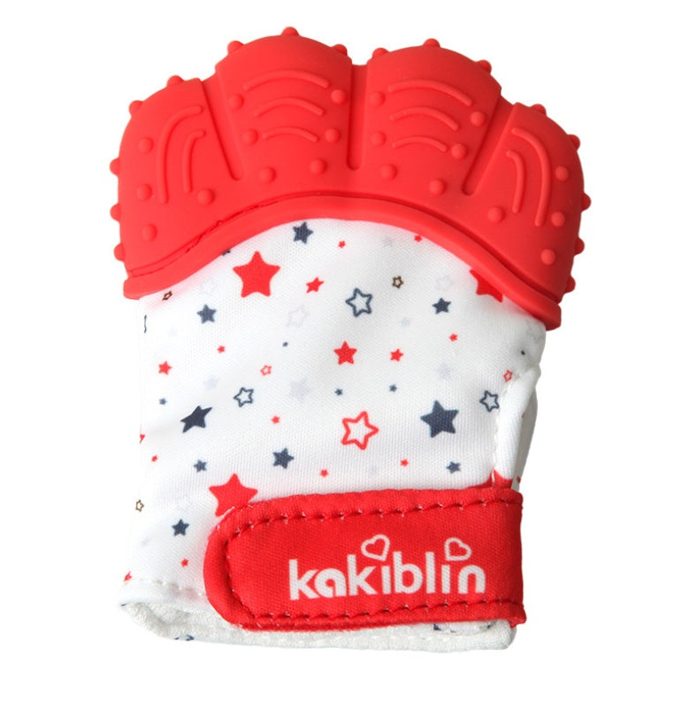 Baby Teether Gloves Molars Chews Infants Prevent Eating Fingers  Bite Soft Rubber Gloves Carton