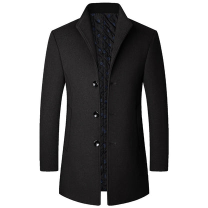 Autumn And Winter Casual Woolen Coat Men