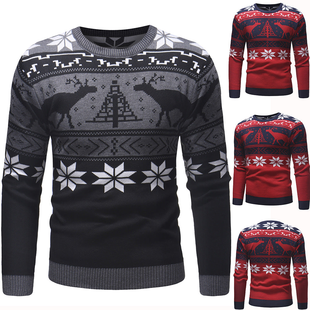 Men's Long Sleeve Fawn Polygon Sweater