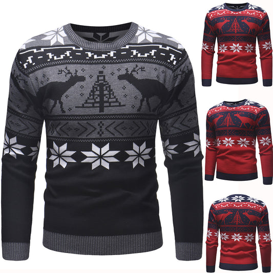 Men's Long Sleeve Fawn Polygon Sweater