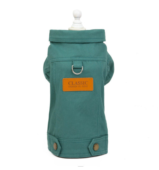 Dog cat Autumn Traction Denim Jacket