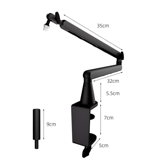 Microphone Boom Stand For Desktop Live Streaming And Karaokeanti-shake Design