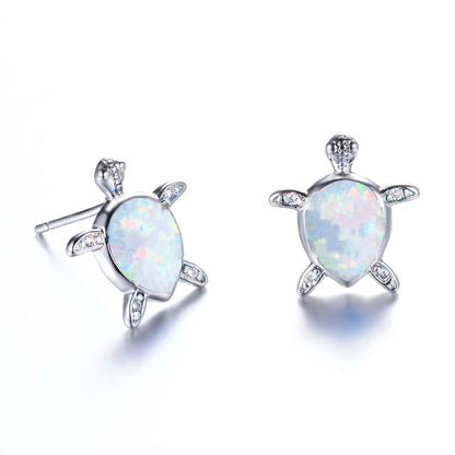 New inlaid aussie earrings love opal woman earrings turtle earrings
