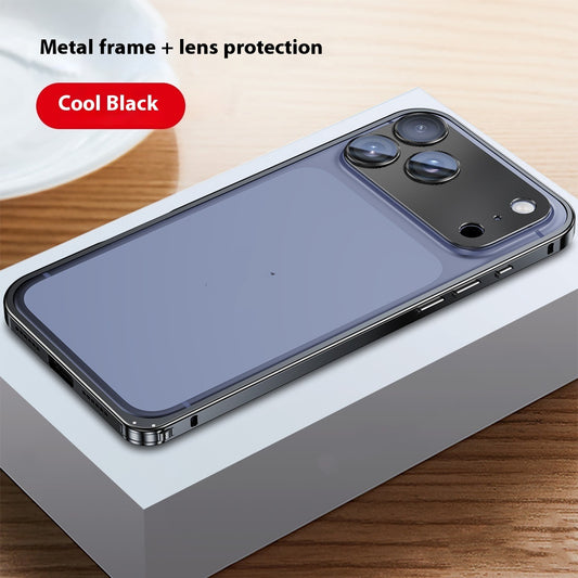 Applicable Metal Frame Phone Case Lens Protection