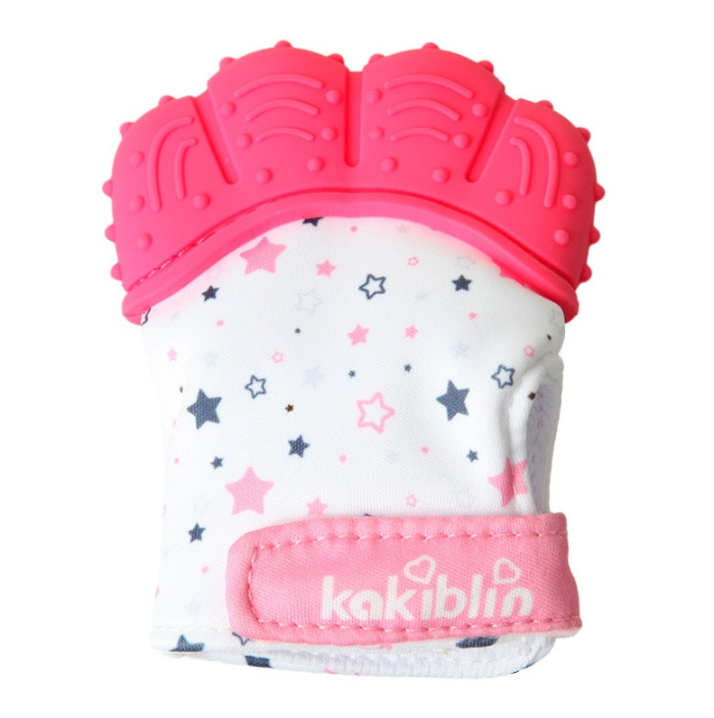 Baby Teether Gloves Molars Chews Infants Prevent Eating Fingers  Bite Soft Rubber Gloves Carton