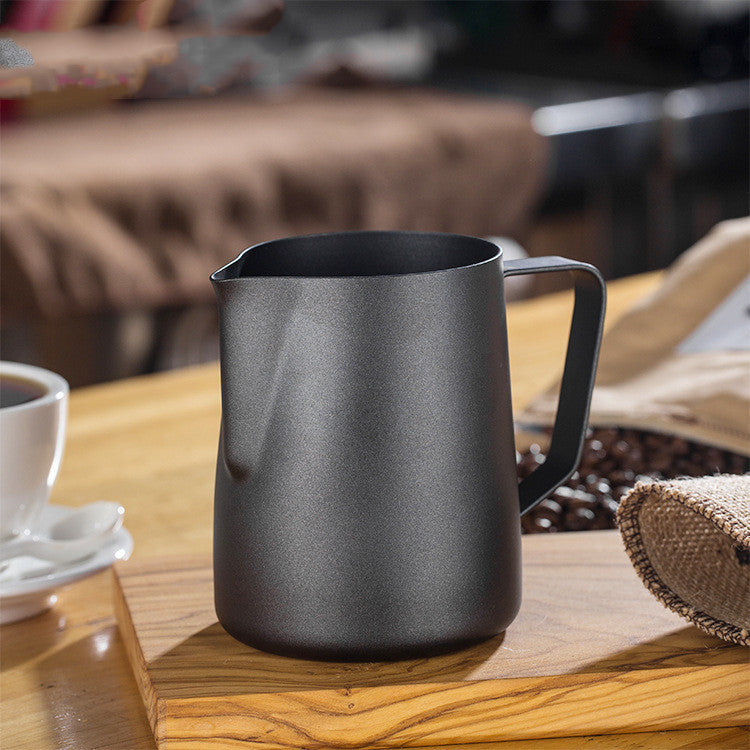 Gold-plated Teflon Etched Stainless Steel Milk Cup Cylinder