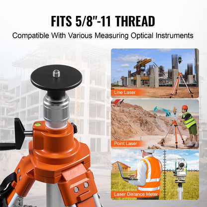 Laser Level Tripod Stand, Adjustable Heavy-duty Measuring Tripod, With Bubble Level And Light Diffusion Limiter, With Liftable Anti-slip Feet, Suitable For Construction Work