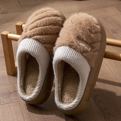 Women's Cotton Slippers Indoor Non-slip Thick-soled Cotton Slippers Cotton Slippers