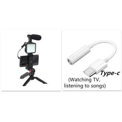 Equipment Microphone Stand Fill Light Meeting Recording Combination Set