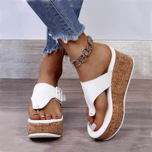Women's Fashion Trend Wedge Buckle Sandals