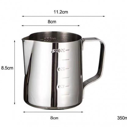 Gold-plated Teflon Etched Stainless Steel Milk Cup Cylinder