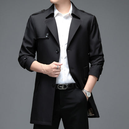 Casual Single-breasted High-end Plus Size Men's Jacket
