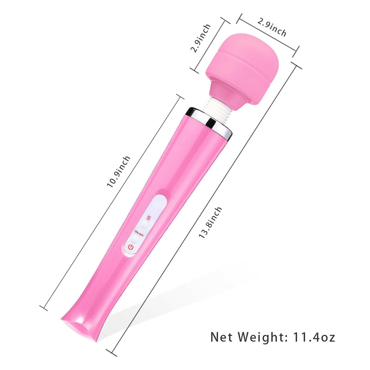 20 Speed Magic Massager Wand Full Body Pain Powerful Waterproof 10 Vibration Mode Massage Vibration UK Plug