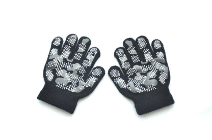 New Camouflage Anti Slip 3-6Y Children Winter Knitted Warm Gloves For Boys Girls Student Mittens Outdoor Cycling Skiing Gloves