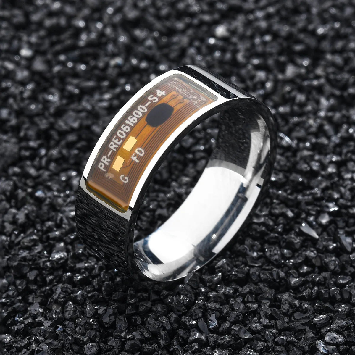 New Technology Source NFC Ring Black Technology Stainless Steel Jewelry NFC Smart Ring Wholesale