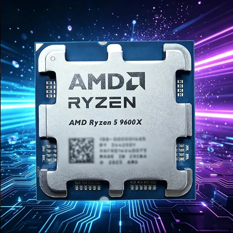 AMD Ryzen 5 9600X 100% AMD R5 9600X CPU Max Boost Up to 5.4GHz 6 Cores 12 Threads 32MB L3 Cache AM5 for B850 X870 Loose Pieces