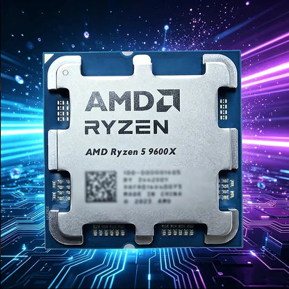 AMD Ryzen 5 9600X 100% AMD R5 9600X CPU Max Boost Up to 5.4GHz 6 Cores 12 Threads 32MB L3 Cache AM5 for B850 X870 Loose Pieces