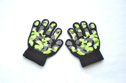 New Camouflage Anti Slip 3-6Y Children Winter Knitted Warm Gloves For Boys Girls Student Mittens Outdoor Cycling Skiing Gloves
