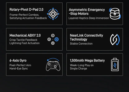Flydigi apex 5 controller gamepad wireless gamepad for pc /Switch/Phone/TV/tablet computer,charging dock with Cool RGB screen