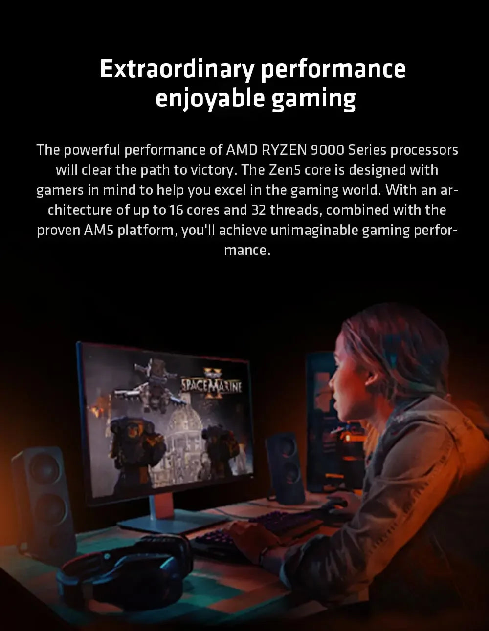 AMD Ryzen 5 9600X 100% AMD R5 9600X CPU Max Boost Up to 5.4GHz 6 Cores 12 Threads 32MB L3 Cache AM5 for B850 X870 Loose Pieces