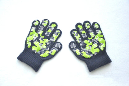New Camouflage Anti Slip 3-6Y Children Winter Knitted Warm Gloves For Boys Girls Student Mittens Outdoor Cycling Skiing Gloves