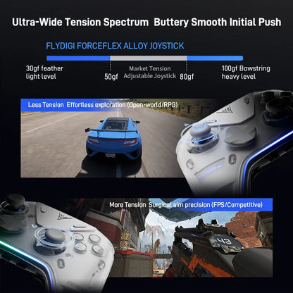 Original Flydigi APEX 5 Gaming Controller Wireless Gamepad Elite Force Feedback Trigger Support PC/NS/Mobile/TV Box