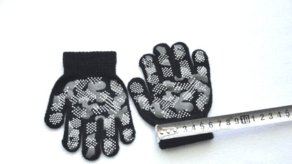 New Camouflage Anti Slip 3-6Y Children Winter Knitted Warm Gloves For Boys Girls Student Mittens Outdoor Cycling Skiing Gloves