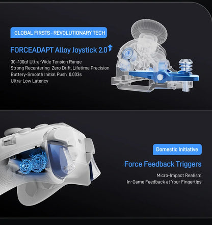 Original Flydigi APEX 5 Gaming Controller Wireless Gamepad Elite Force Feedback Trigger Support PC/NS/Mobile/TV Box