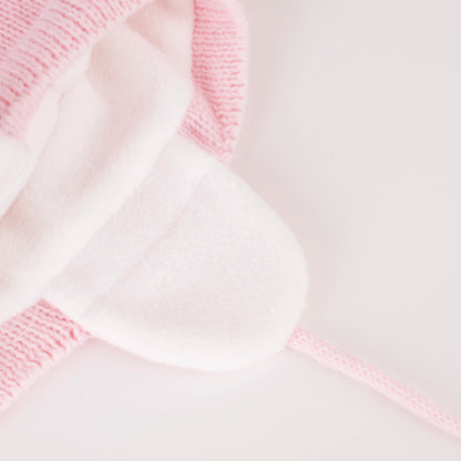 Winter Warm Knitted Baby Hats for Girls Pom Pom Kid Toddler Boys Beanies Cap with Fleece Lining