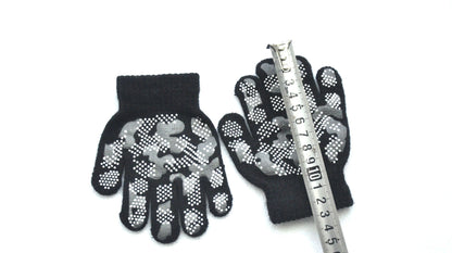 New Camouflage Anti Slip 3-6Y Children Winter Knitted Warm Gloves For Boys Girls Student Mittens Outdoor Cycling Skiing Gloves