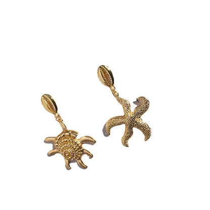Fashion Vintage Earrings Trendy Ocean Style Stud Earrings Shell Earrings