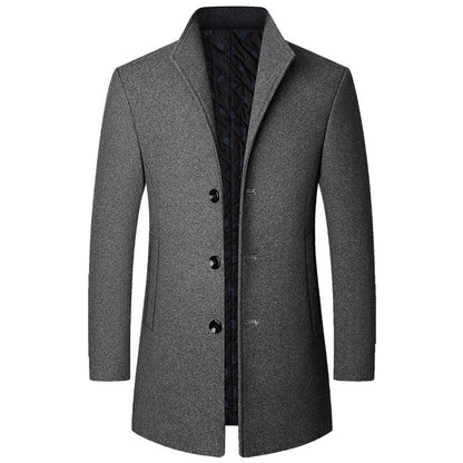 Autumn And Winter Casual Woolen Coat Men
