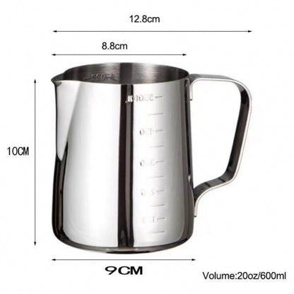 Gold-plated Teflon Etched Stainless Steel Milk Cup Cylinder