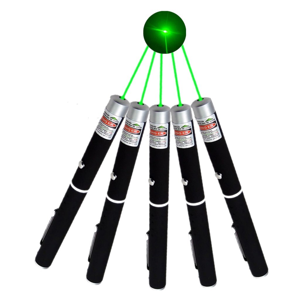 532nm Green Laser Pointer Pen Light Visible Single Beam AAA Lazer Torch 10PCS Mini Small Teaching Pen Light Pet Toys