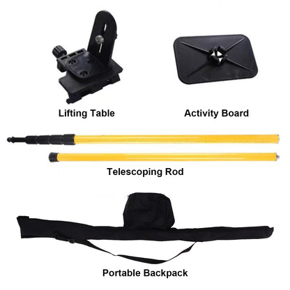 2.8 Meter Laser Leveling Telescoping Pole Adjustable Mounting Pole For Rotary And Line Lasers