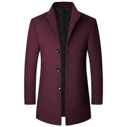 Autumn And Winter Casual Woolen Coat Men