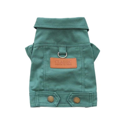 Dog cat Autumn Traction Denim Jacket