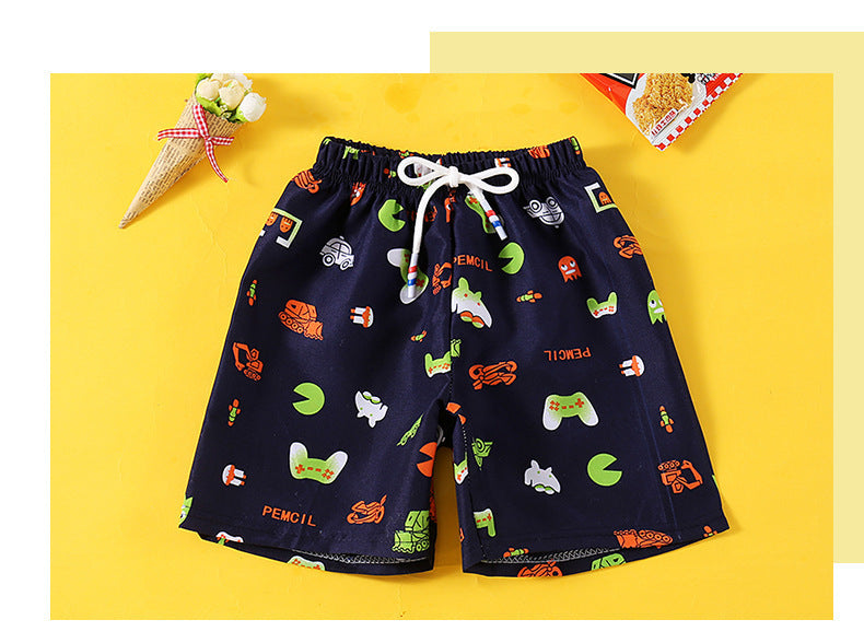Shorts Beach Trunks Casual Loose Outer Wear Big Panties Cartoon Fashionable Fifth Pants
