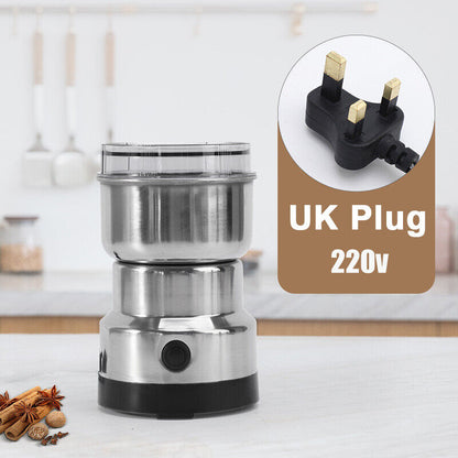Electric Coffee Grinder Grinding Milling Nut Bean Spice Matte Blade Blender UK
